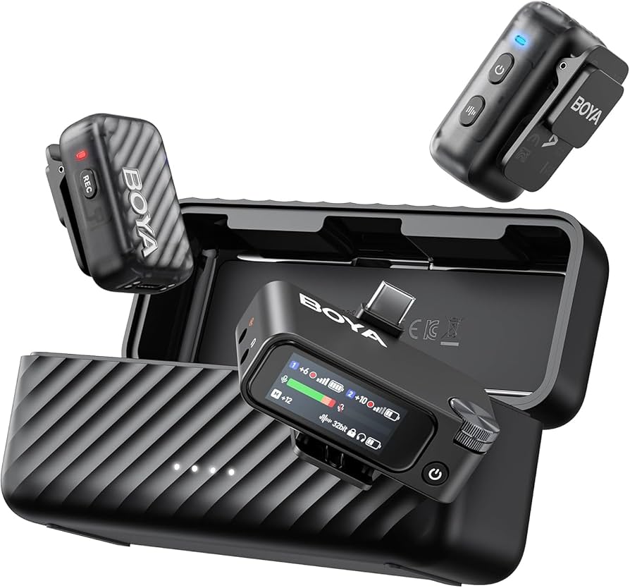 Amazon.com: BOYA BOYAMIC 2 Wireless Microphones for iPhone 15-16